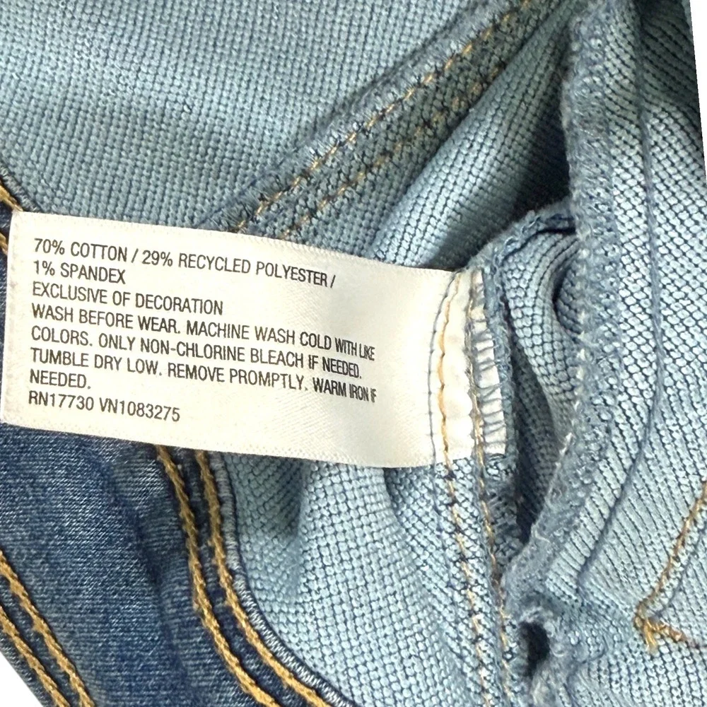 Cat & Jack M 8 Blue Denim Jacket Button Up Classic Western Back to School